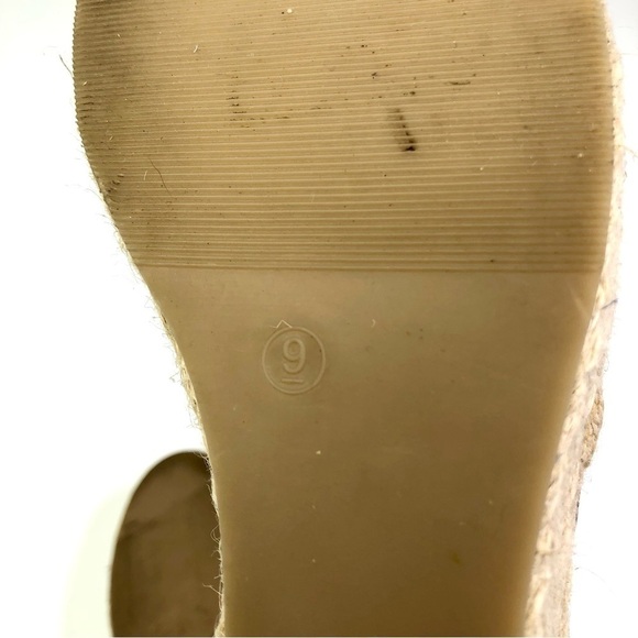 Kelsi Dagger wedge espedrilles slides snakeskin open toe 9 - Picture 8 of 13